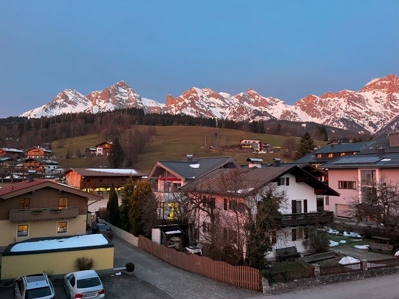 The view from the rear balcony in Spring